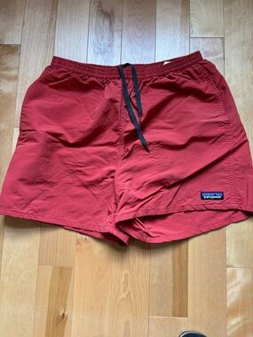 Patagonia Men's Crimson Orange Swim Trunks - 5”